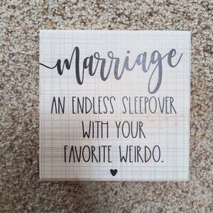 Altard State Decor marriage block wall art-Preowned